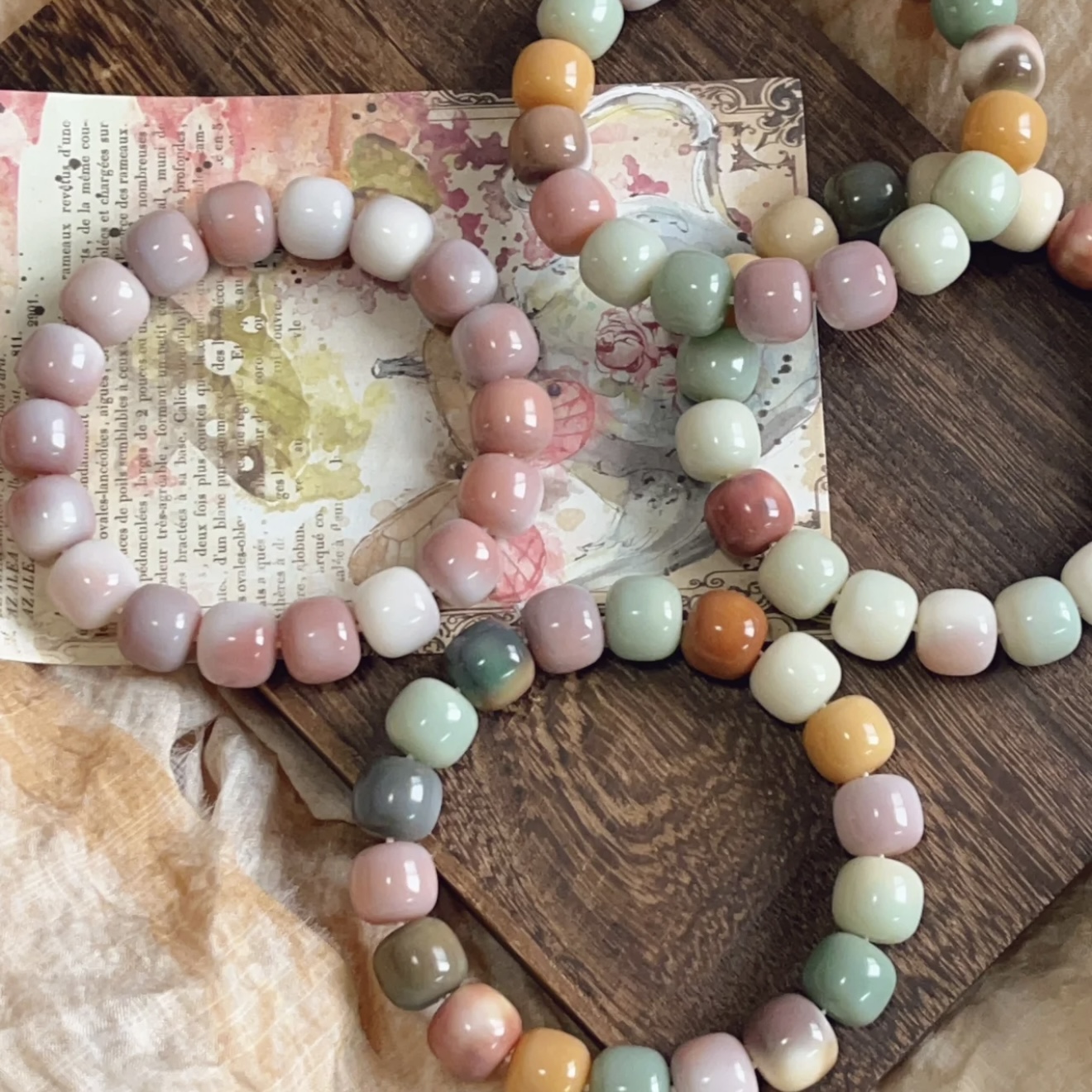 Decorative Bodhi beads bracelet
