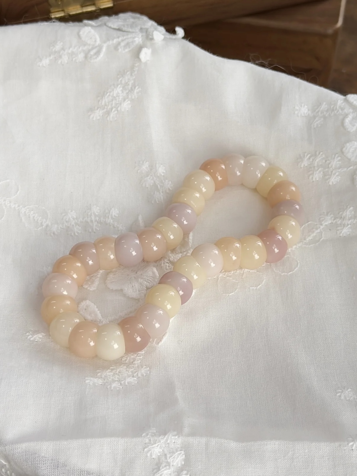 Decorative Bodhi beads bracelet pink