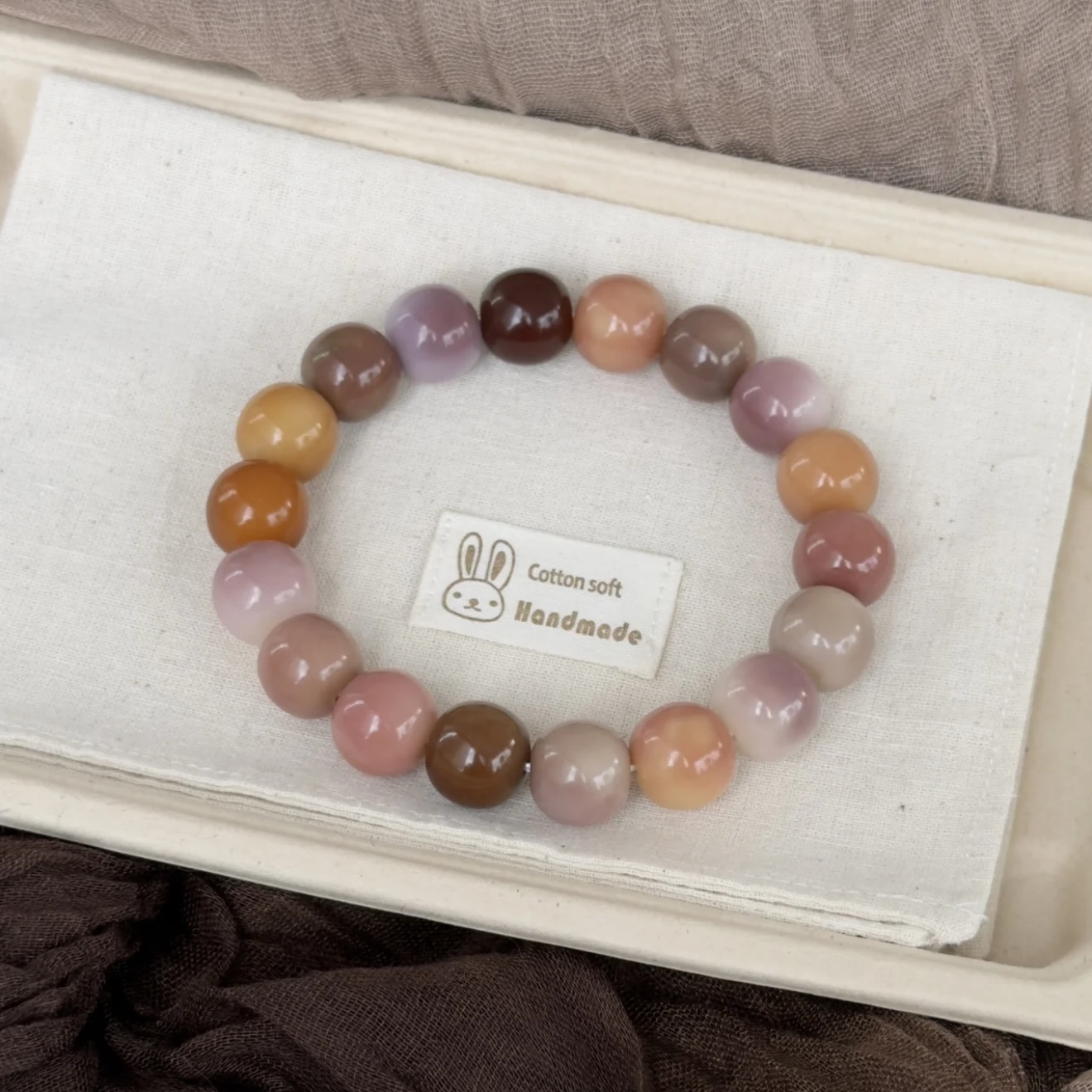 Decorative Bodhi beads bracelet pink