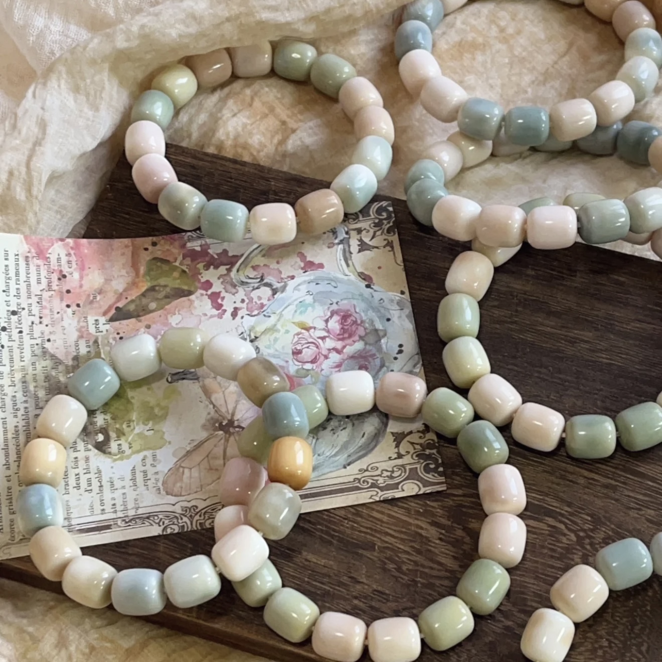 Decorative Bodhi beads bracelet